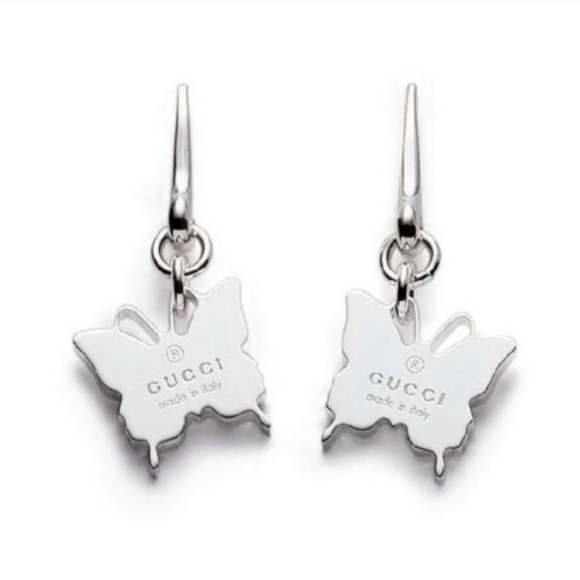 Gucci Butterfly Dangle Earings in Sterling Silver - Picture 5 of 8